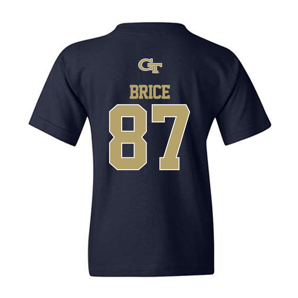 Georgia Tech - NCAA Football : Jamauri Brice - Classic Shersey Youth T-Shirt-1