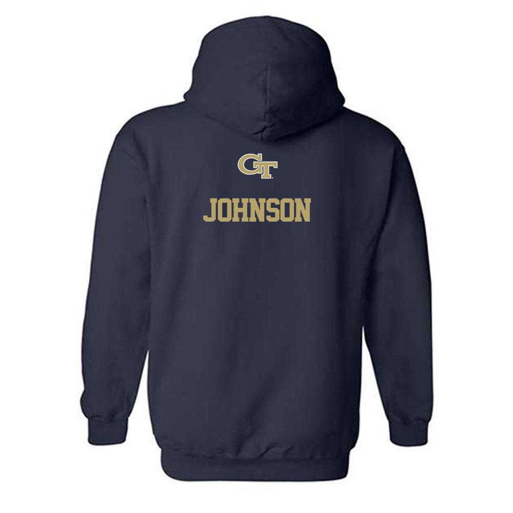 Georgia Tech - NCAA Women's Track & Field : Kendall Johnson - Classic Shersey Hooded Sweatshirt-1