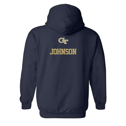 Georgia Tech - NCAA Women's Track & Field : Kendall Johnson - Classic Shersey Hooded Sweatshirt-1
