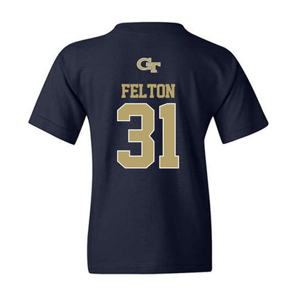 Georgia Tech - NCAA Football : Fenix Felton - Classic Shersey Youth T-Shirt-1