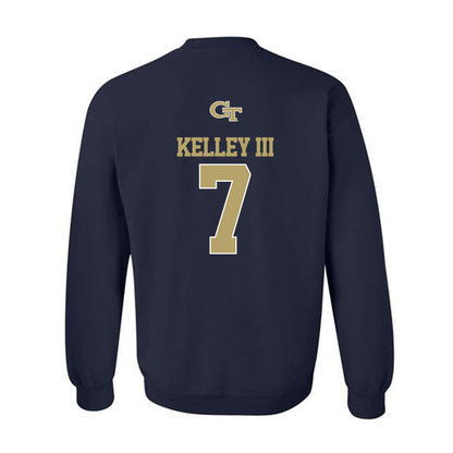 Georgia Tech - NCAA Men's Basketball : Chas Kelley III - Classic Shersey Crewneck Sweatshirt-1
