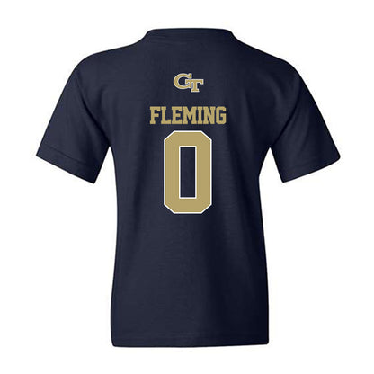 Georgia Tech - NCAA Men's Basketball : Akai Fleming - Classic Shersey Youth T-Shirt-1