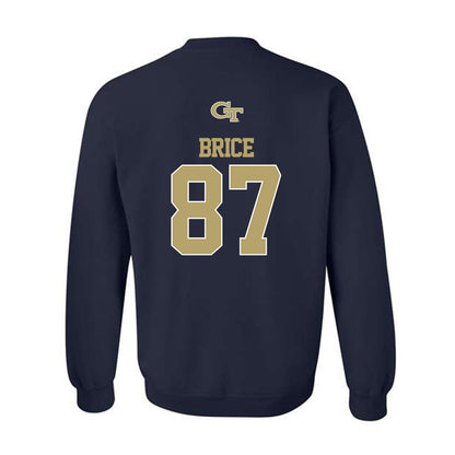 Georgia Tech - NCAA Football : Jamauri Brice - Classic Shersey Crewneck Sweatshirt-1
