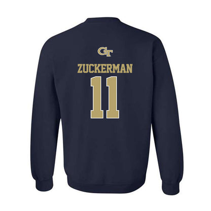 Georgia Tech - NCAA Baseball : Ryan Zuckerman - Classic Shersey Crewneck Sweatshirt-1