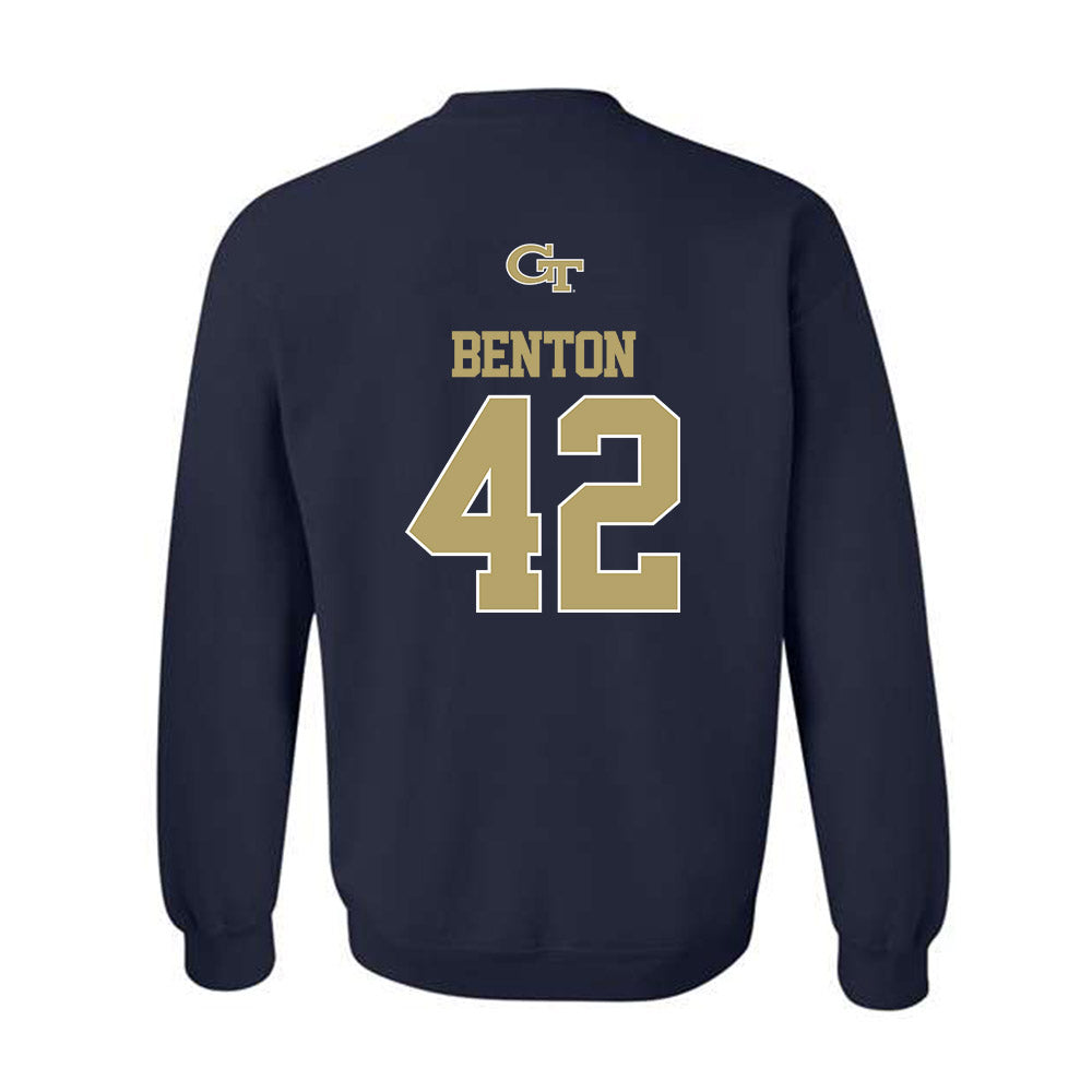 Georgia Tech - NCAA Football : Will Benton - Classic Shersey Crewneck Sweatshirt-1