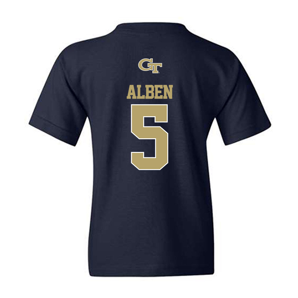 Georgia Tech - NCAA Women's Basketball : Catherine Alben - Classic Shersey Youth T-Shirt-1