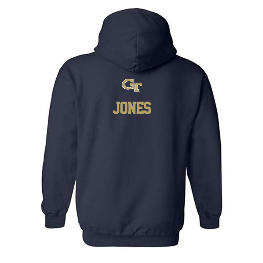Georgia Tech - NCAA Men's Track & Field : Aaron Jones - Classic Shersey Hooded Sweatshirt-1