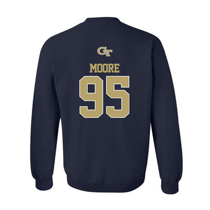 Georgia Tech - NCAA Football : Jason Moore - Classic Shersey Crewneck Sweatshirt