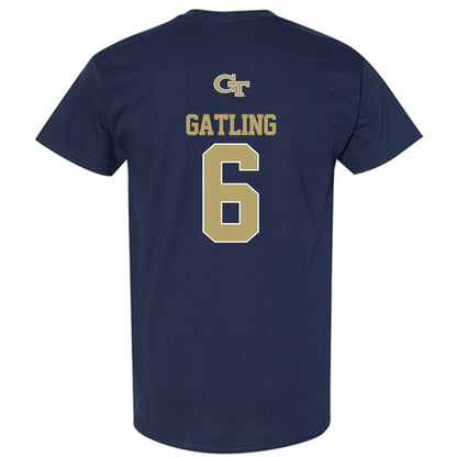 Georgia Tech - NCAA Football : Debron Gatling - Classic Shersey T-Shirt-1