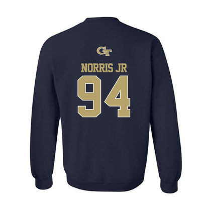 Georgia Tech - NCAA Football : Derry Norris Jr - Classic Shersey Crewneck Sweatshirt-1