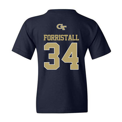 Georgia Tech - NCAA Football : Myles Forristall - Classic Shersey Youth T-Shirt-1