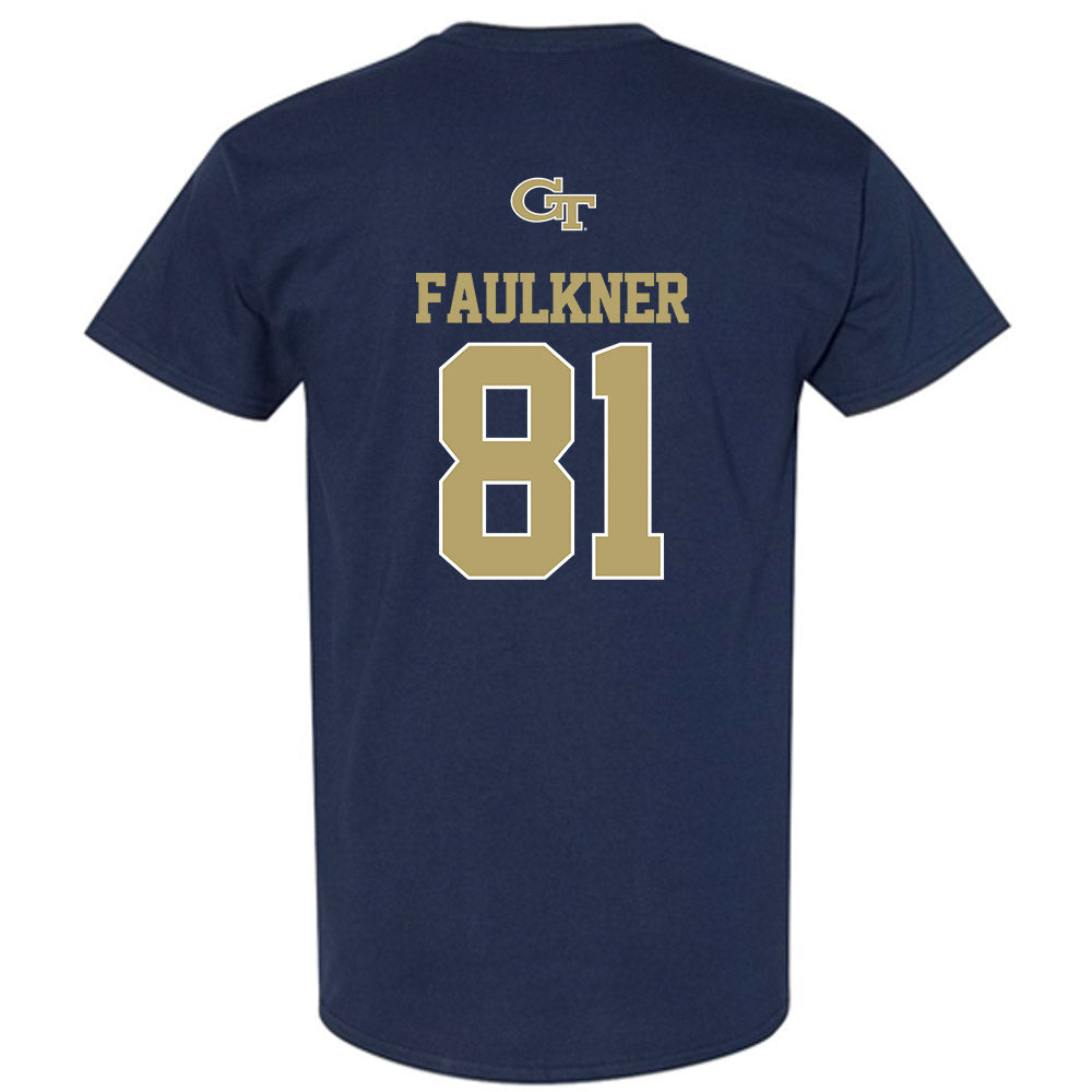 Georgia Tech - NCAA Football : Cal Faulkner - Classic Shersey T-Shirt-1