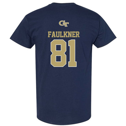 Georgia Tech - NCAA Football : Cal Faulkner - Classic Shersey T-Shirt-1