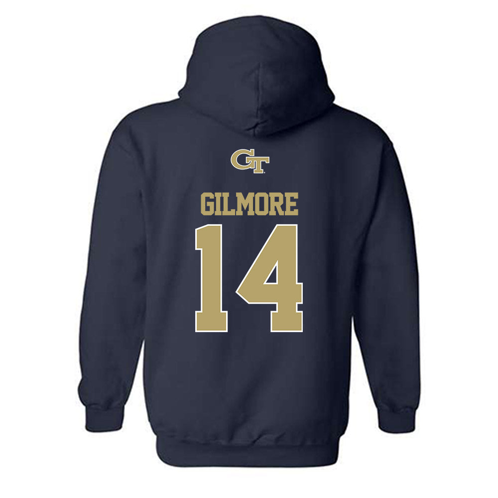 Georgia Tech - NCAA Football : Jyron Gilmore - Classic Shersey Hooded Sweatshirt-1