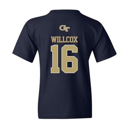 Georgia Tech - NCAA Baseball : Charlie Willcox - Classic Shersey Youth T-Shirt-1