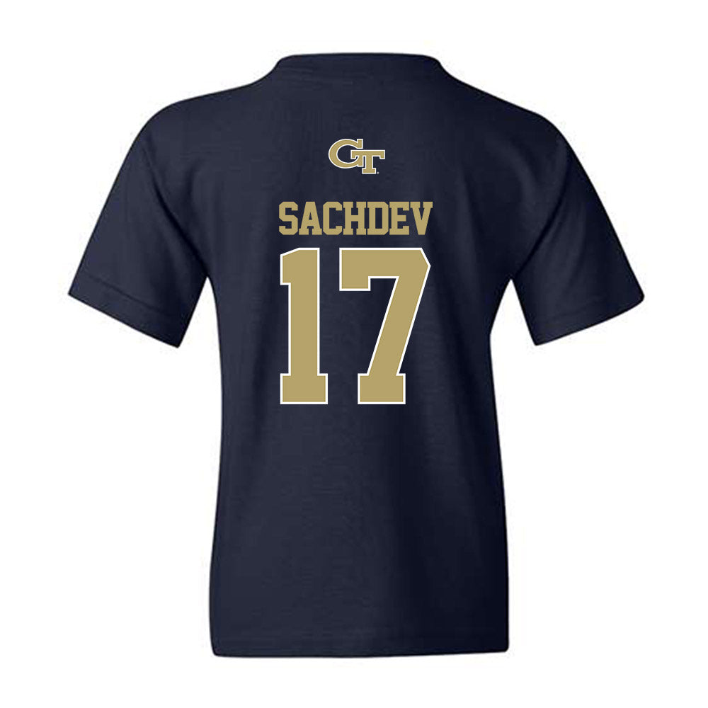 Georgia Tech - NCAA Men's Tennis : Rohan Sachdev - Classic Shersey Youth T-Shirt-1