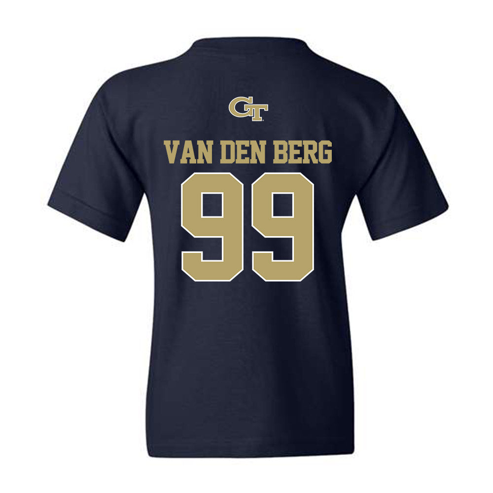Georgia Tech - NCAA Football : Jordan van den Berg - Classic Shersey Youth T-Shirt