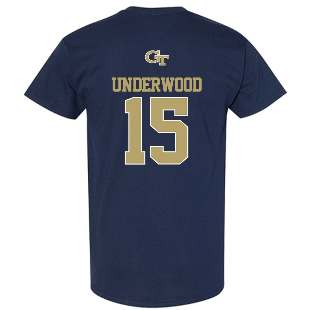 Georgia Tech - NCAA Baseball : Cooper Underwood - Classic Shersey T-Shirt-1