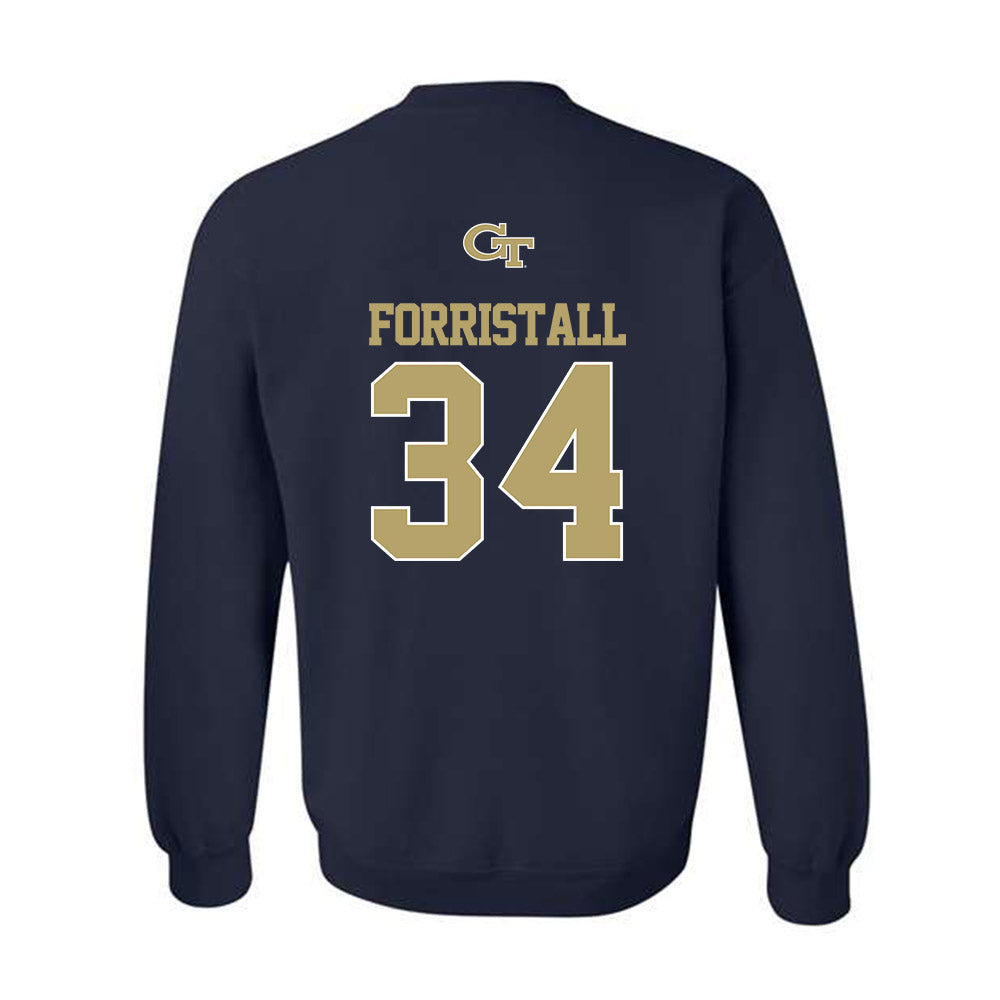 Georgia Tech - NCAA Football : Myles Forristall - Classic Shersey Crewneck Sweatshirt-1
