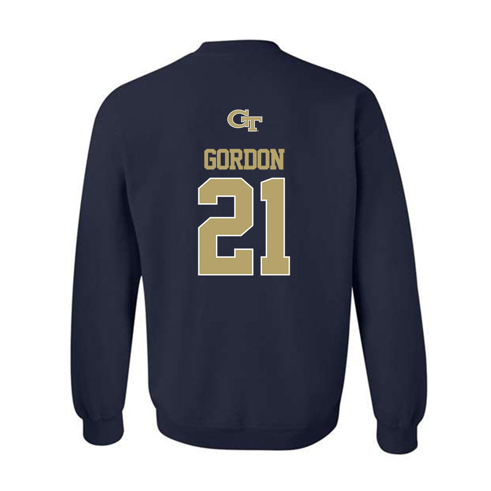 Georgia Tech - NCAA Football : Daylon Gordon - Classic Shersey Crewneck Sweatshirt-1