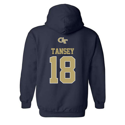 Georgia Tech - NCAA Women's Volleyball : Danielle Tansey - Classic Shersey Hooded Sweatshirt-1