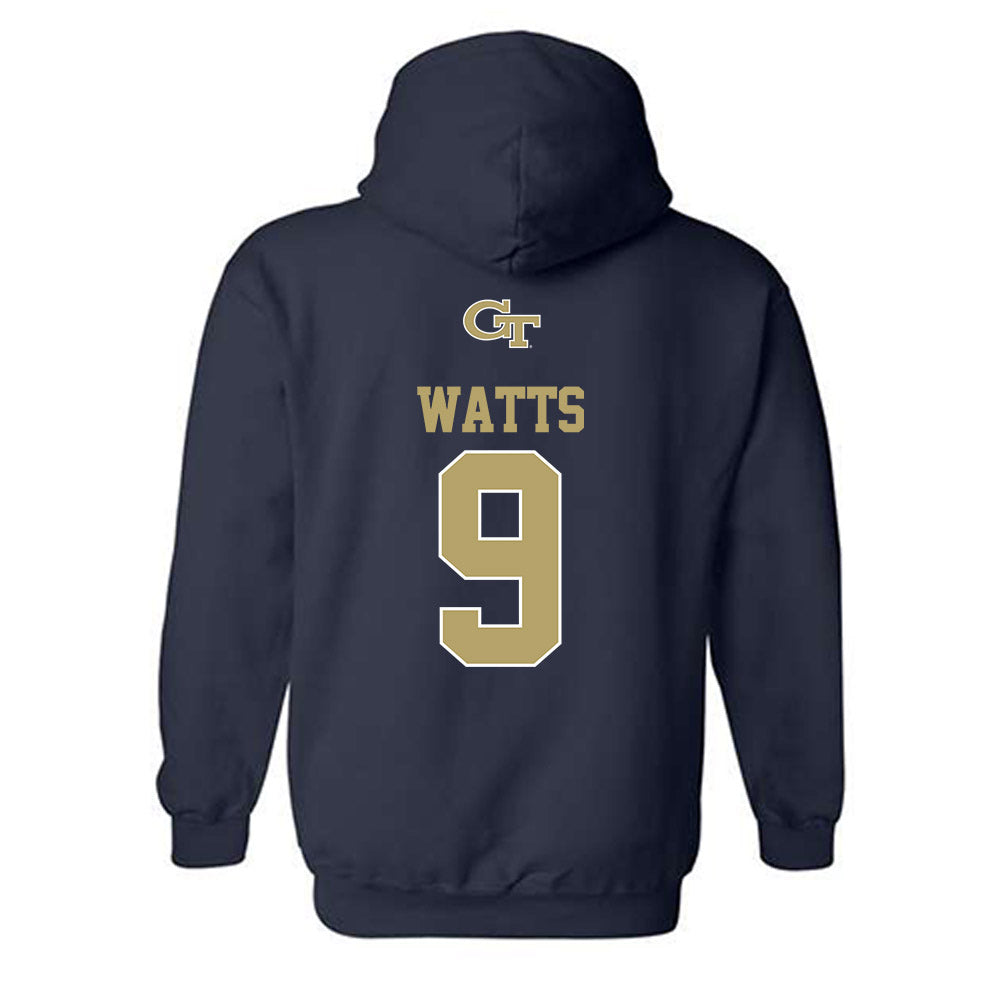 Georgia Tech - NCAA Softball : Sydnie Watts - Classic Shersey Hooded Sweatshirt-1
