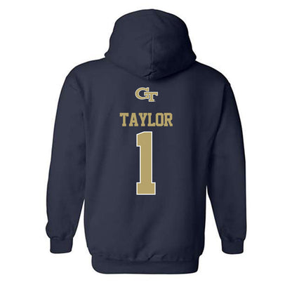 Georgia Tech - NCAA Women's Basketball : McKayla Taylor - Classic Shersey Hooded Sweatshirt-1
