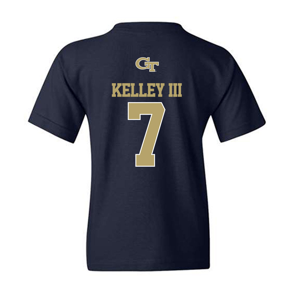 Georgia Tech - NCAA Men's Basketball : Chas Kelley III - Classic Shersey Youth T-Shirt-1