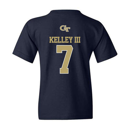 Georgia Tech - NCAA Men's Basketball : Chas Kelley III - Classic Shersey Youth T-Shirt-1