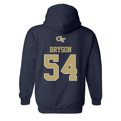 Georgia Tech - NCAA Football : Jimmy Bryson - Classic Shersey Hooded Sweatshirt-1