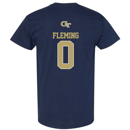 Georgia Tech - NCAA Men's Basketball : Akai Fleming - Classic Shersey T-Shirt-1