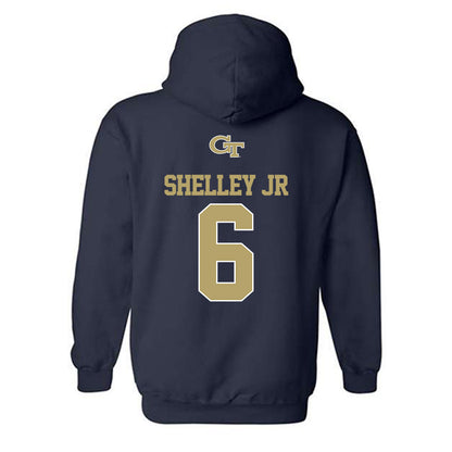 Georgia Tech - NCAA Football : Rodney Shelley Jr - Classic Shersey Hooded Sweatshirt