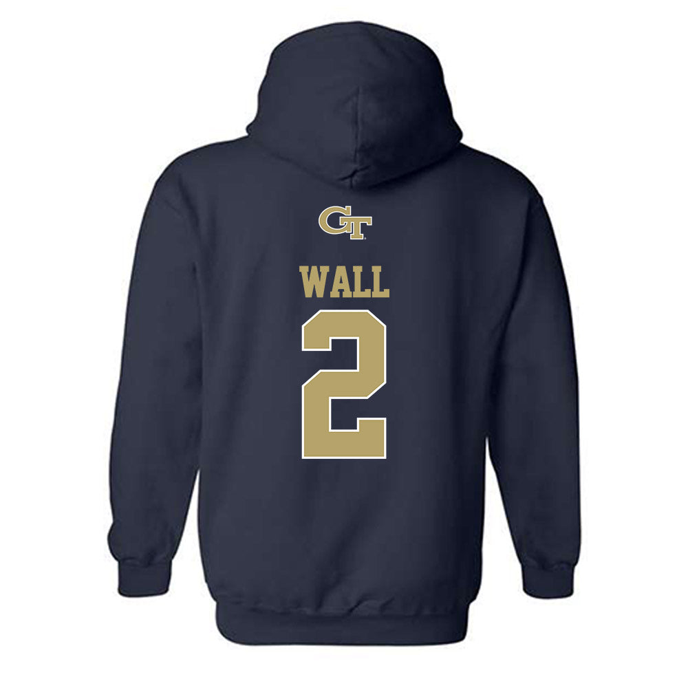 Georgia Tech - NCAA Softball : Raegan Wall - Classic Shersey Hooded Sweatshirt-1