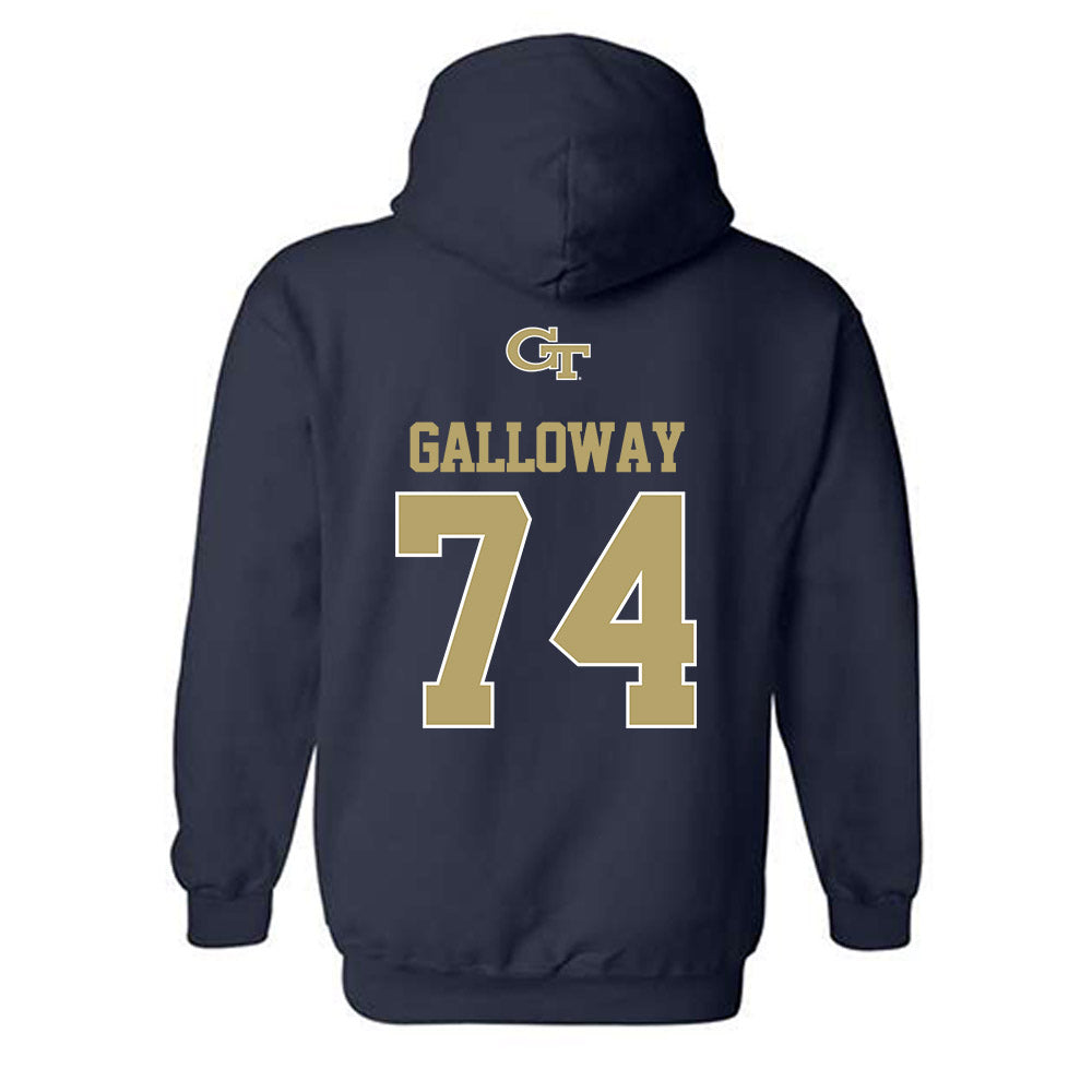 Georgia Tech - NCAA Football : Benjamin Galloway - Classic Shersey Hooded Sweatshirt