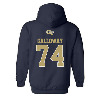 Georgia Tech - NCAA Football : Benjamin Galloway - Classic Shersey Hooded Sweatshirt