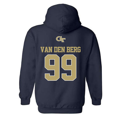 Georgia Tech - NCAA Football : Jordan van den Berg - Classic Shersey Hooded Sweatshirt
