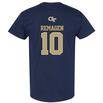 Georgia Tech - NCAA Men's Basketball : Davi Remagen - Classic Shersey T-Shirt-1