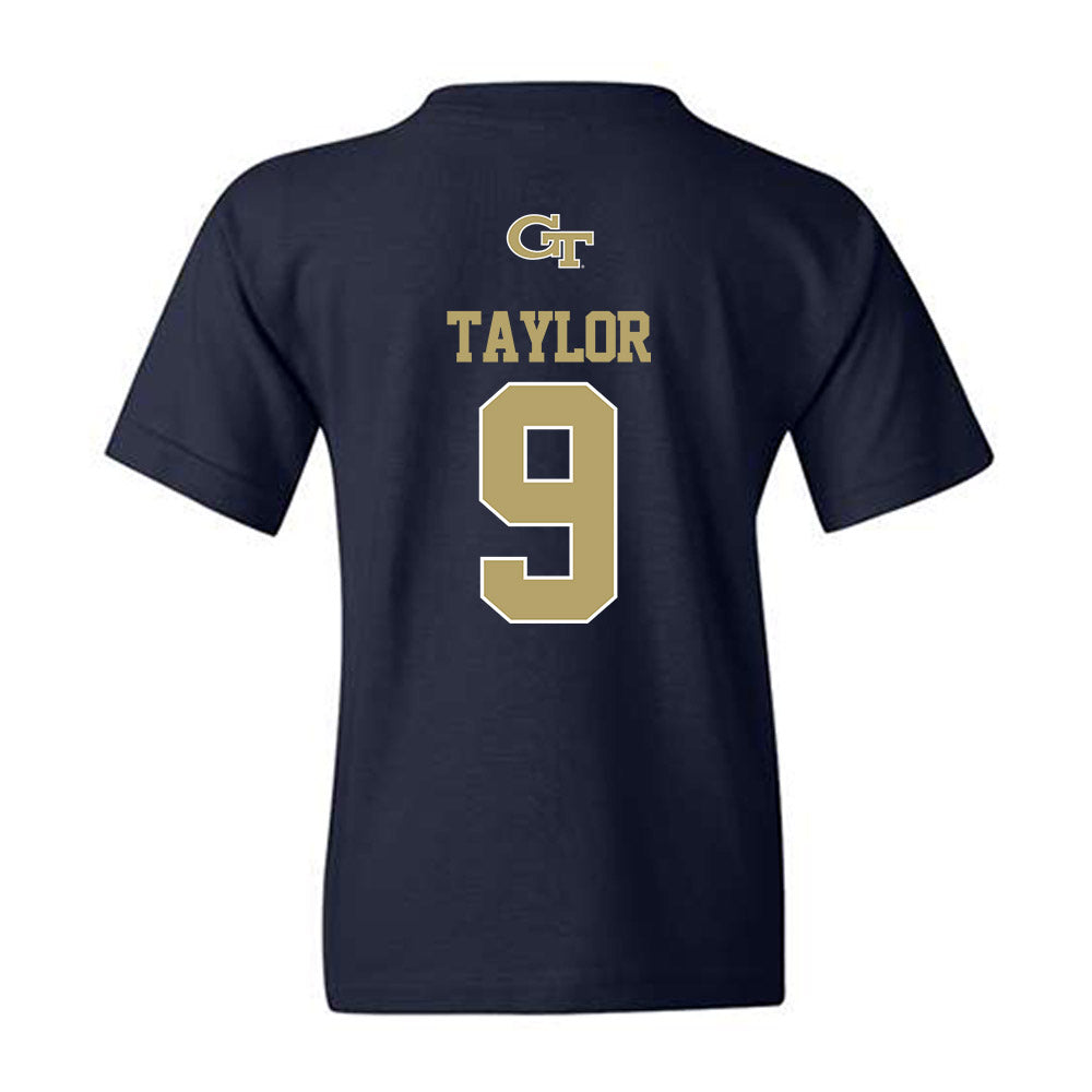 Georgia Tech - NCAA Football : Zion Taylor - Classic Shersey Youth T-Shirt-1