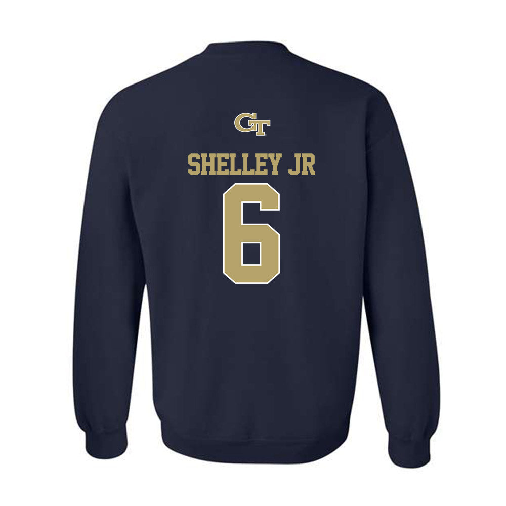 Georgia Tech - NCAA Football : Rodney Shelley Jr - Classic Shersey Crewneck Sweatshirt
