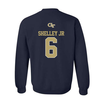 Georgia Tech - NCAA Football : Rodney Shelley Jr - Classic Shersey Crewneck Sweatshirt