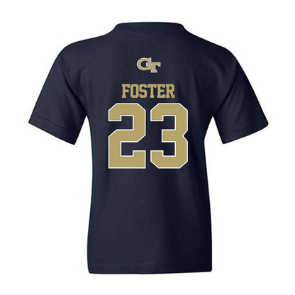 Georgia Tech - NCAA Women's Basketball : La'Nya Foster - Classic Shersey Youth T-Shirt-1