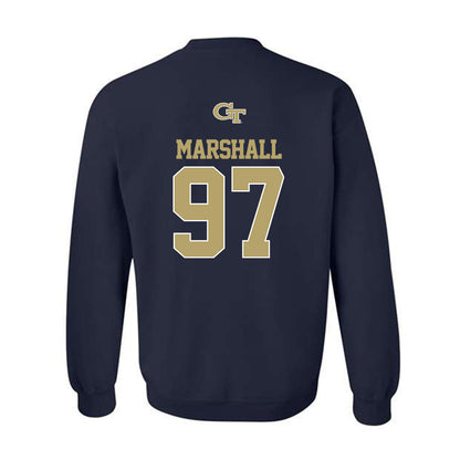 Georgia Tech - NCAA Football : Landen Marshall - Classic Shersey Crewneck Sweatshirt
