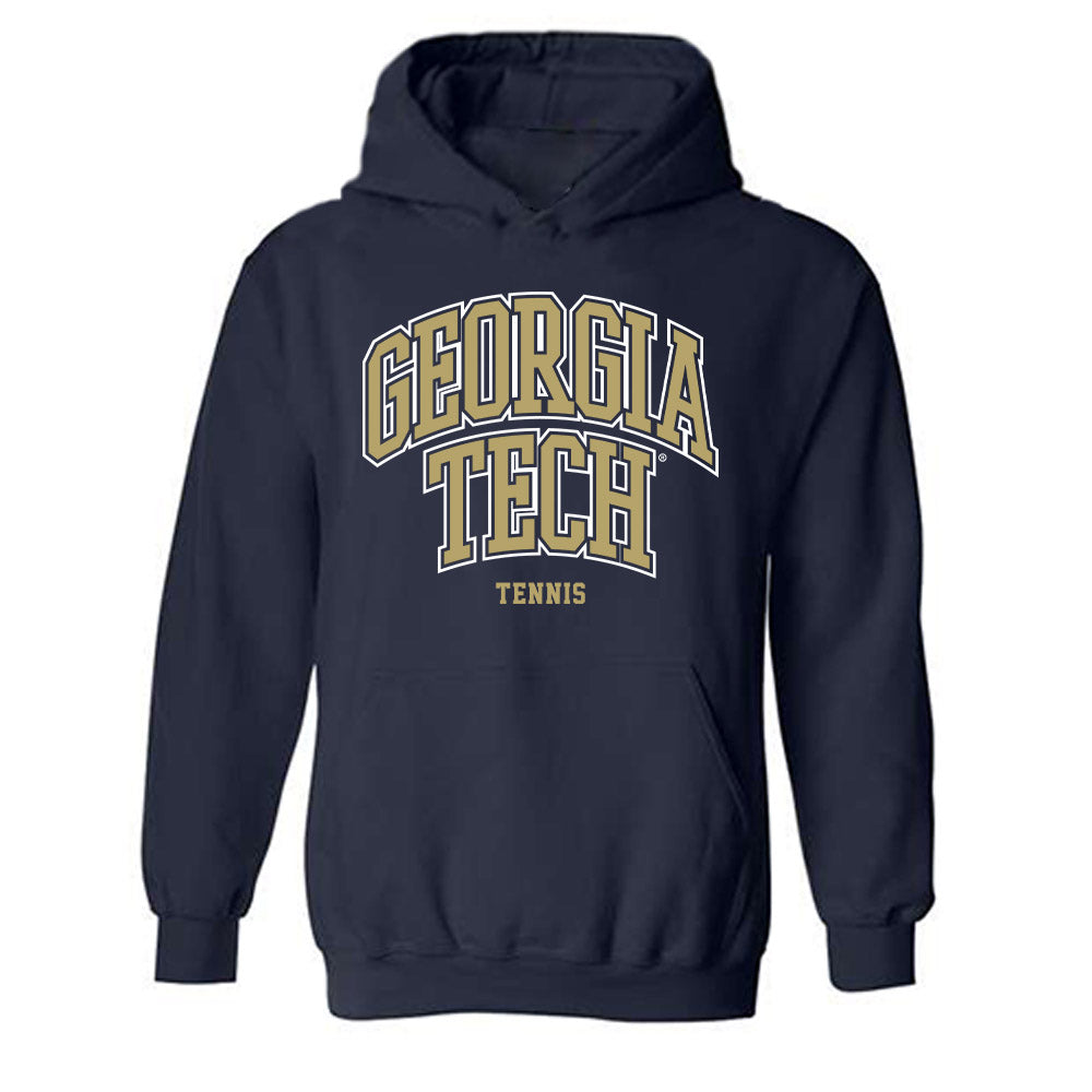 Georgia Tech - NCAA Men's Tennis : Rohan Sachdev - Classic Shersey Hooded Sweatshirt-0