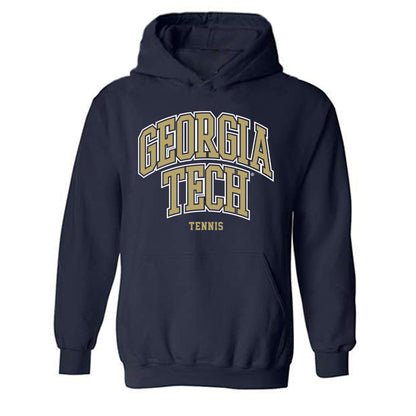 Georgia Tech - NCAA Men's Tennis : Rohan Sachdev - Classic Shersey Hooded Sweatshirt-0