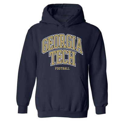 Georgia Tech - NCAA Football : Trelain Maddox - Classic Shersey Hooded Sweatshirt-0