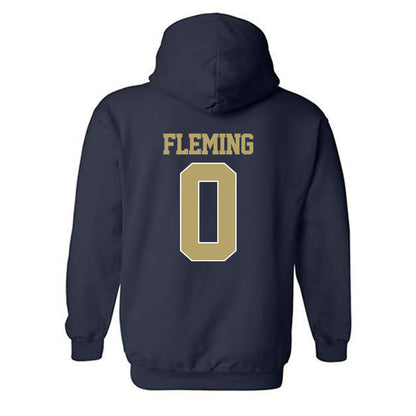 Georgia Tech - NCAA Men's Basketball : Akai Fleming - Classic Shersey Hooded Sweatshirt-1