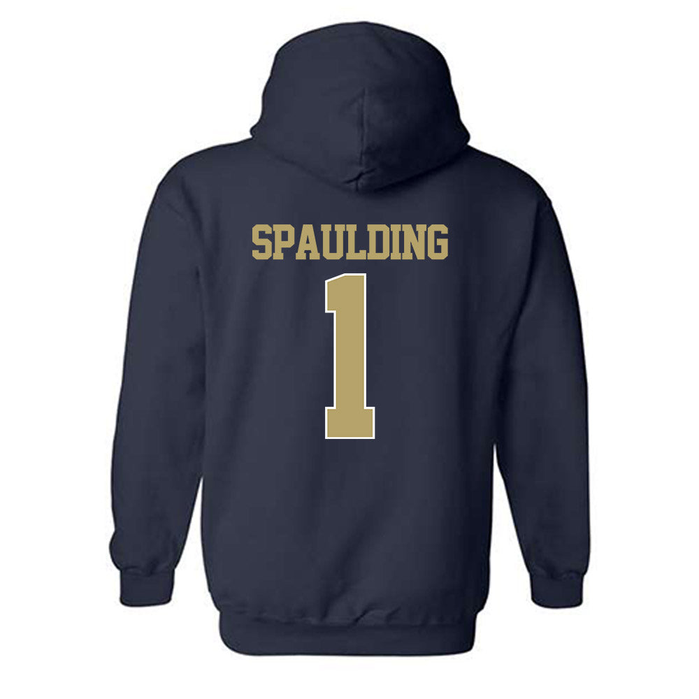 Georgia Tech - NCAA Football : Cayman Spaulding - Classic Shersey Hooded Sweatshirt-1