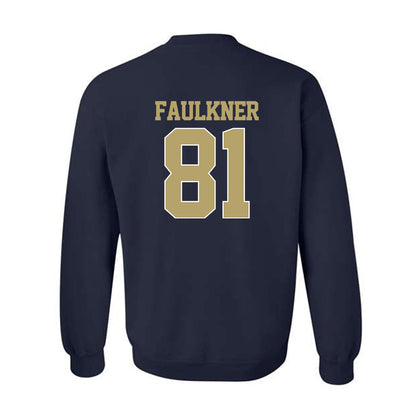 Georgia Tech - NCAA Football : Cal Faulkner - Classic Shersey Crewneck Sweatshirt-1