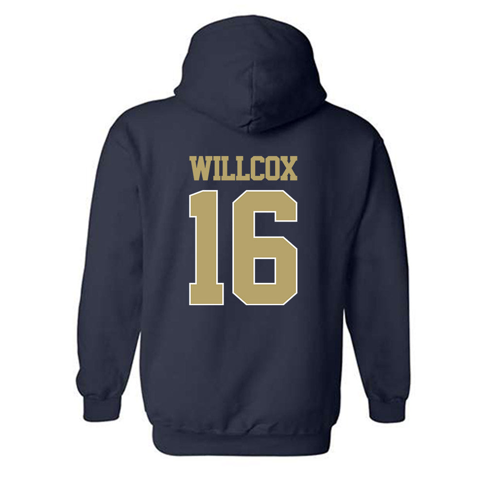 Georgia Tech - NCAA Baseball : Charlie Willcox - Classic Shersey Hooded Sweatshirt-1