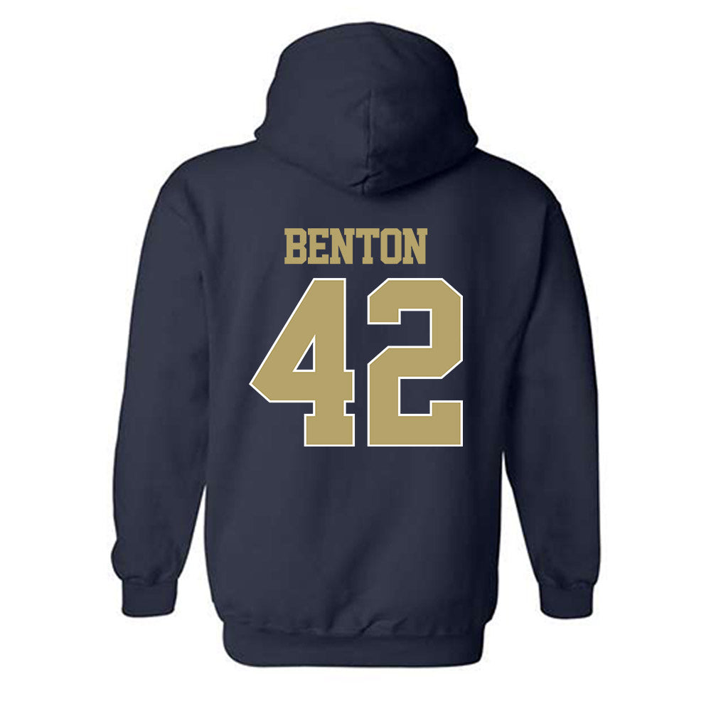 Georgia Tech - NCAA Football : Will Benton - Classic Shersey Hooded Sweatshirt-1